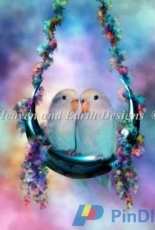 HAED - HAECCCMINI1981 Mini Love On Moon Swing by Carol Cavalaris