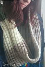 Comfy Cozy Knits-Grace Infinity Scarf by Ashley McKeever-Free