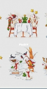 Hares - Winter Series by Elena Lartsova