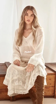 Pullover Vela by Kim Hargreaves - Russian translated