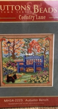 Mill Hill - Buttons & Beads - Autumn Series - Country Lane - MH14-2223 - Autumn Bench