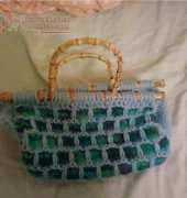 Wooly Stripe Bag by Karen D Kendrick Hands