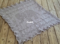 The Lavender Chair - Dorianna Rivelli - Filet Elephant Blanket - Free