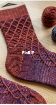 Cabled Trellis Socks by Stephen West - Westknits