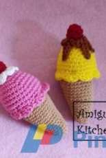 Amigurumi kitchen - zan Merry - Ice cream - free