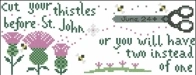 Cut Your Thistles by Lindy Stitches from Punch Needle & Primitive Stitcher - Summer 2019 PCS + XSD