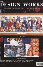 Design Works 9258 I Love Cats XSD and PCS