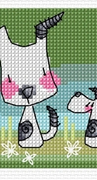 Two Dogs by Durene Jones - Free