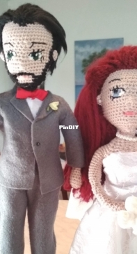 Amigurumi  groom and bride