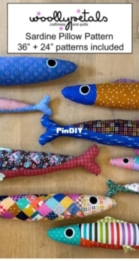 Sardine Pillow - woolly petals