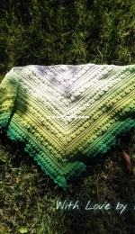 "Lost in Time" crochet shawl