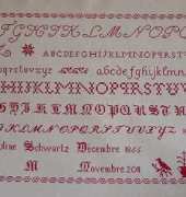Pauline Schwartz Sampler 1866