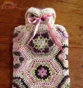 Gina Ross Design - African Flower Hot Water Bottle Cover - Free
