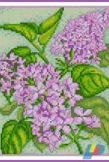 Lovely Lilacs by Durene Jones from The World of Cross Stitching TWOCS 254 XSD