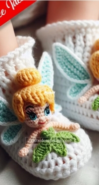 Free Idea - Tinkerbell Booties - English