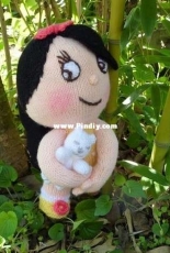 Doll and cat