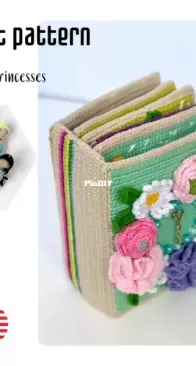 Crochet Pretty Pattern - Alina - Princess Quiet Book crochet pattern
