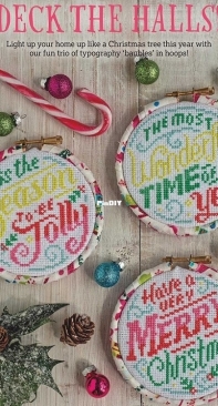 Deck the Halls by Emma Congdon from Cross Stitcher 363 PCS + XSD