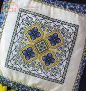 Blue Topaz Cushion Laura Tillson from Cross Stitch Gold 32 XSD