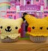 Studio Ami (Sylvia Tran) - Amigurumi Pikachu Cupcakes - FREE