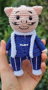 Amigurumi Mission - Vanessa N Rosa - Marquis of Rabicó - Marquês de Rabicó - Portuguese