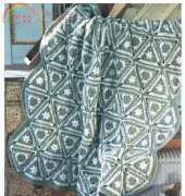 Coats & Clark CTMar09-70 Angular Granny Throw by Joyce Nordstrom
