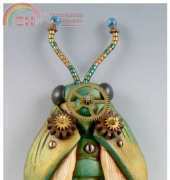Christi Friesen Steampunk Bug Polyclay Bead