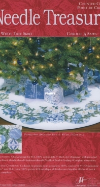 JCA Needle Treasures 02985 - Winter White Tree Skirt (Scanned)