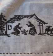nativity tablecloth