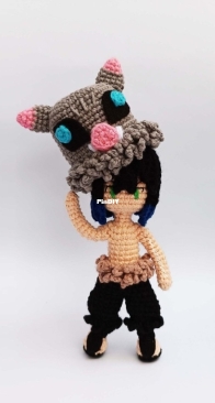 Xua Amigurumis - Lizeth - Inosuke Hashibira - Spanish/English
