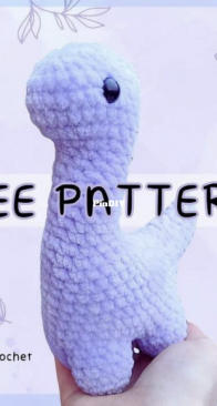 Kaylee Crochet - Kaylee Gibson - No Sew Brontosaurus  - Free