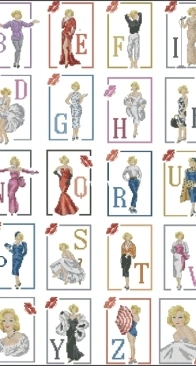 Les Brodeuses Parisiennes Le grand ABC - Style Marilyn  XSD+PCS