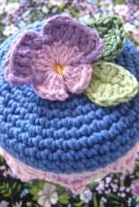 Crochet Violet Lid Cover