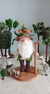 Forest spirit Leshy-fox and dog