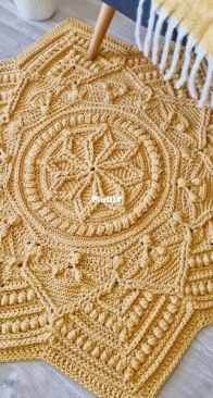 Floornament _ crochet star rug pattern _ English