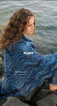 Shoalwater Shawl S-2011- Evelyn A. Clark - Fiber Trends