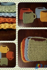 Denas Crochet Creations- Coffee Mug Coasters- Free