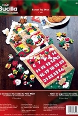 Bucilla 85127 Santas Toy Shop Felt Advent Calendar Craft Kit