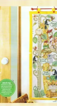 Jungle Japes - Height Chart by Durene Jones from Cross Stitch Gold 100