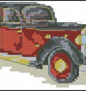Cross Stitcher Retro Car