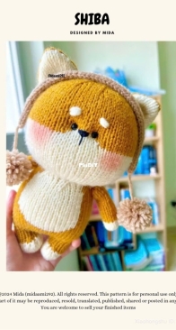 The Little Shiba by Hang Pham - Mida Crochet - midaami292