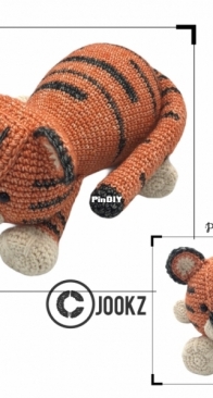 Jookz - Jole Postma - Cuddly Tiger - Knuffel Tijger - Dutch