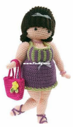 Gourmet Crochet - Carolyn Christmas Designs - Carolyn Christmas - Suzette Doll - Muñeca Suzette - Spanish - Translated