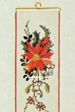 Eva Rosenstand & Clara Weaver 13-237 Poinsettia Christmas bell pull