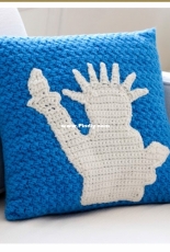 Red Heart -  LW2743  Statue of Liberty Pillow - Free