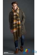 Yarnspirations-Moss Stripe Knit Super Scarf by Patons-Free
