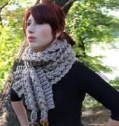 Bonita Patterns - Lianka Azulay - Knit-Look Braid Stitch Scarf