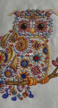 Paisley Beaded Owl
