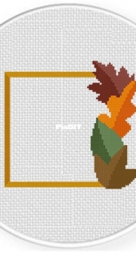 Daily Cross Stitch - Autumn Frame Square