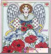 Flower Angel August Poppy by Joan Elliott from The Cross Stitcher August 2000